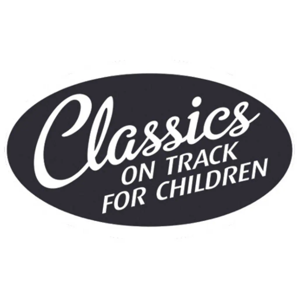 Goodwood Classics on track for children logo Goodwood classics on track for children logo
