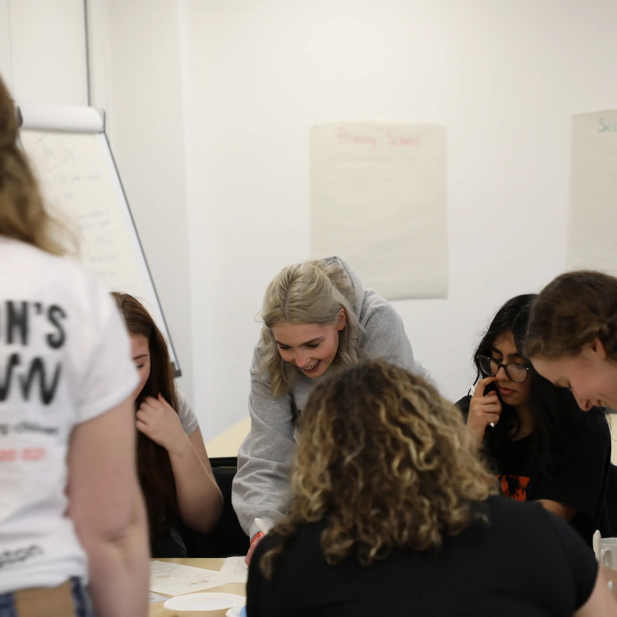 Youth Team - Group 1 (1) Youth Team gathered around a table, helping to shape the future of bereavement care for children and young people