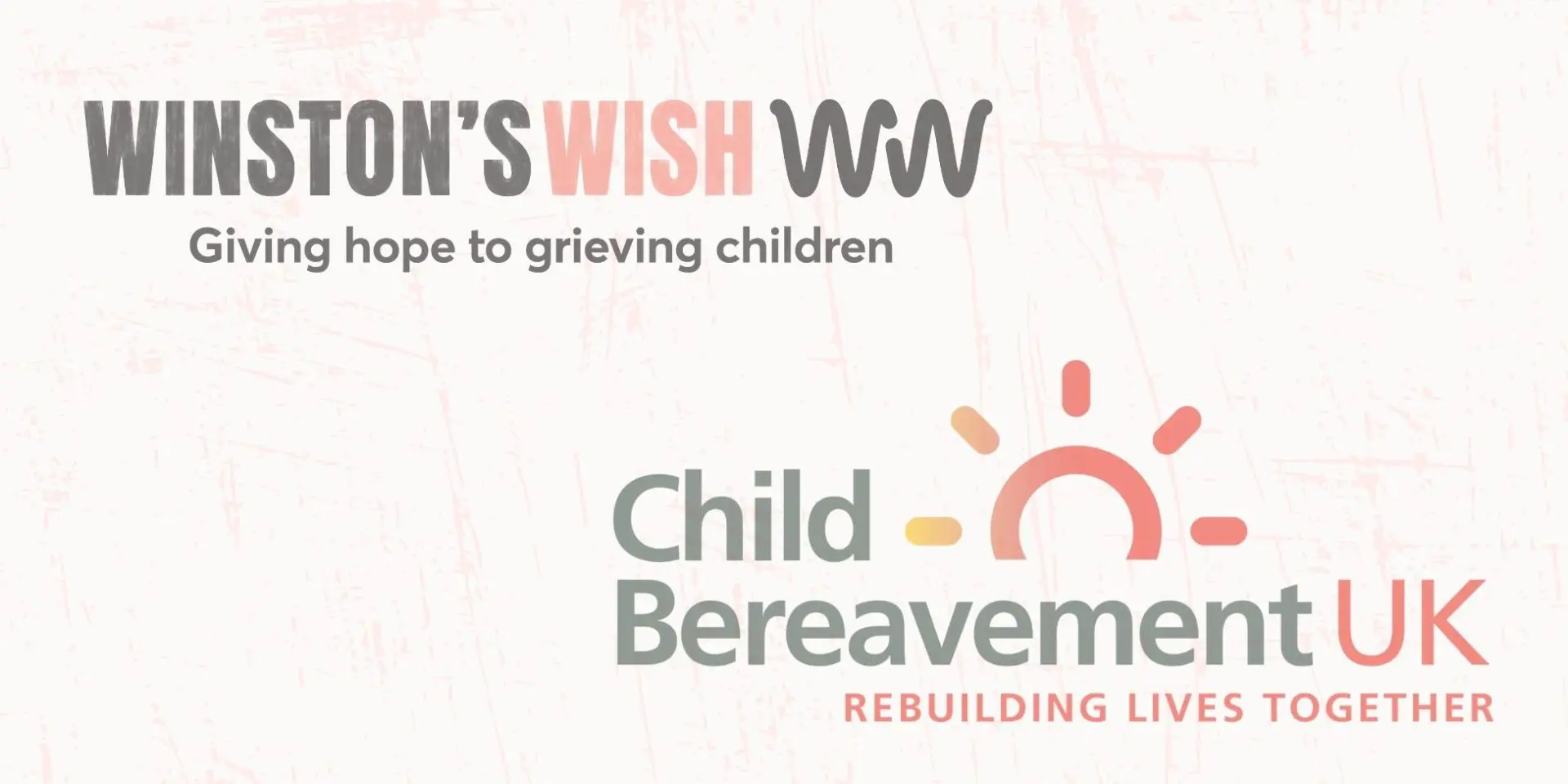 Winston's Wish logo and Child Bereavement UK logo